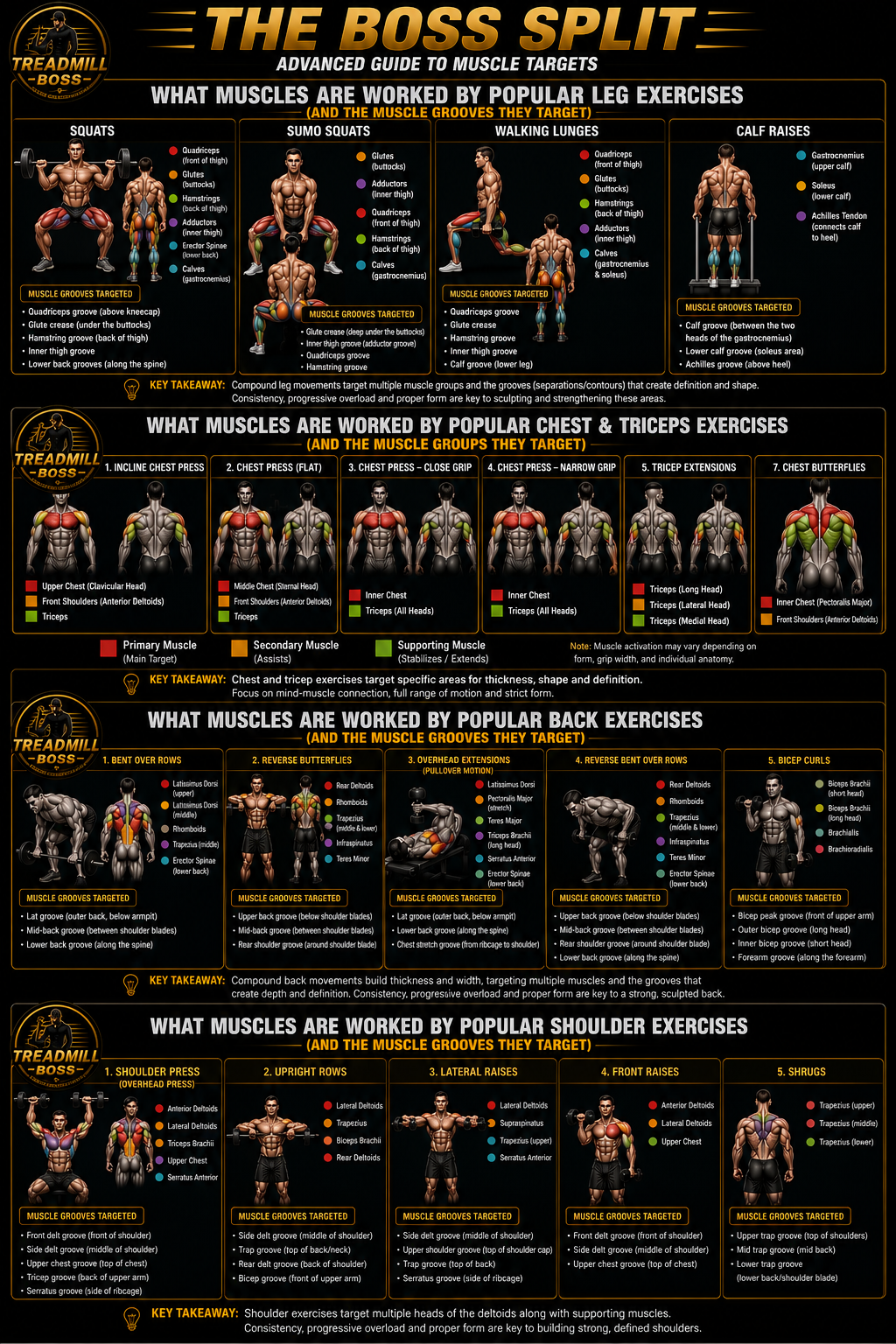 The Boss Split — Advanced Guide to Muscle Targets
